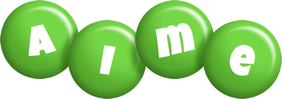 Aime candy-green logo