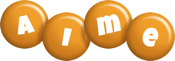 Aime candy-orange logo