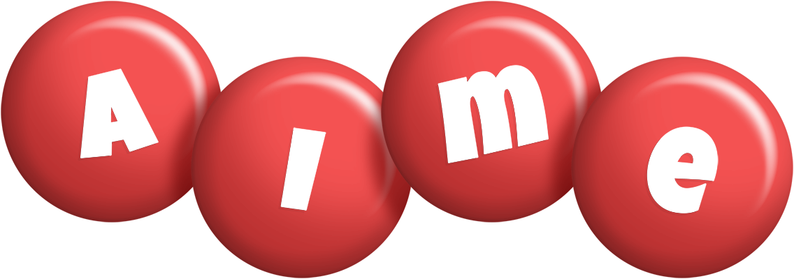 Aime candy-red logo