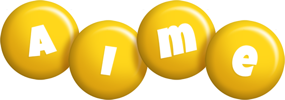 Aime candy-yellow logo