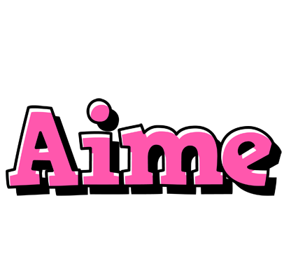 Aime girlish logo
