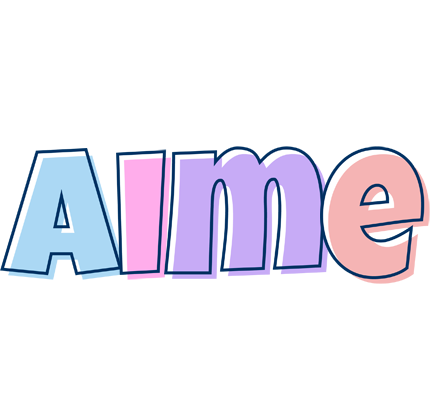 Aime pastel logo