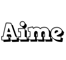 Aime snowing logo