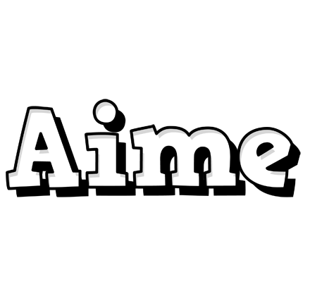 Aime snowing logo