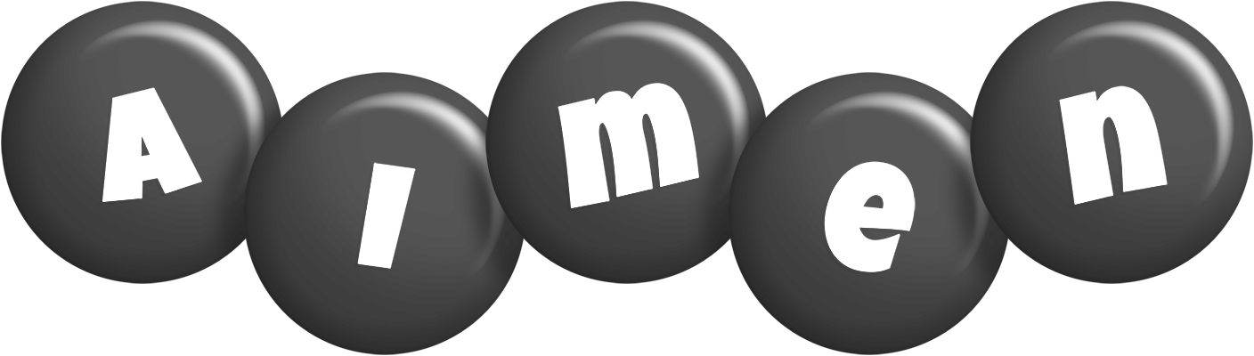Aimen candy-black logo