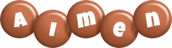 Aimen candy-brown logo