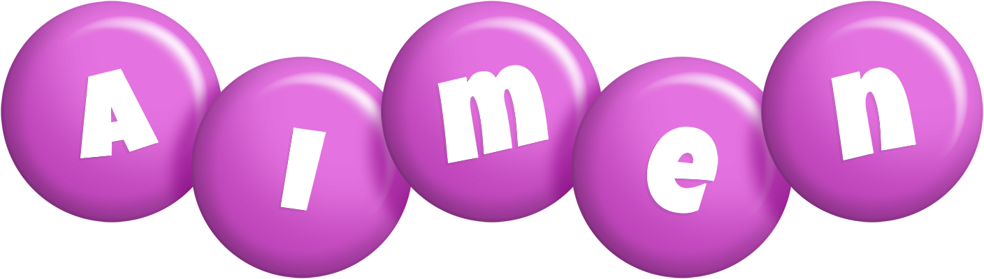 Aimen candy-purple logo