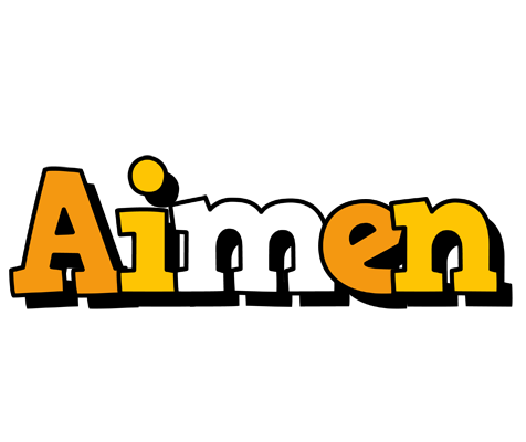 Aimen cartoon logo