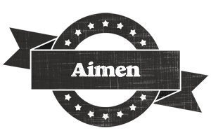 Aimen grunge logo