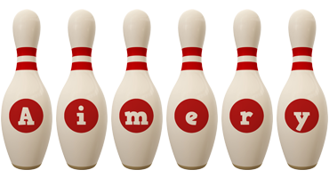 Aimery bowling-pin logo