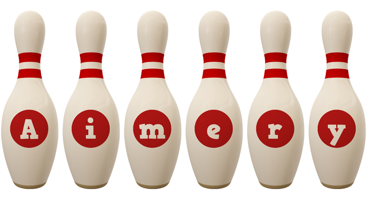 Aimery bowling-pin logo