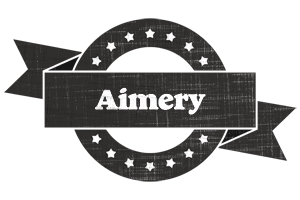 Aimery grunge logo