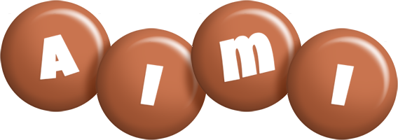 Aimi candy-brown logo