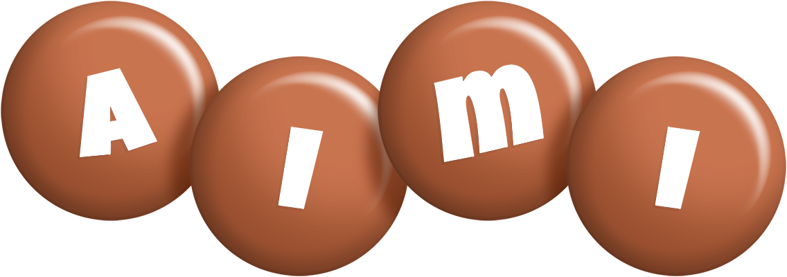 Aimi candy-brown logo