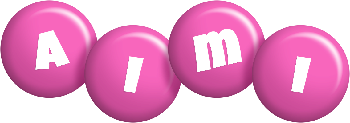 Aimi candy-pink logo