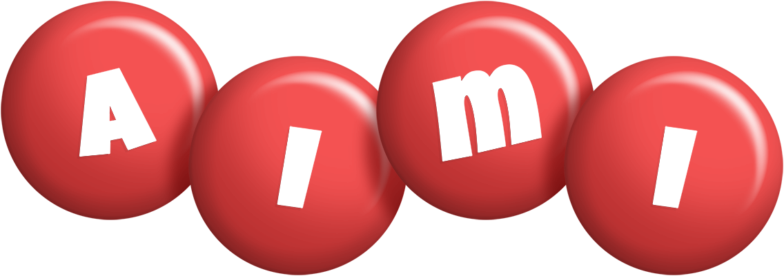 Aimi candy-red logo