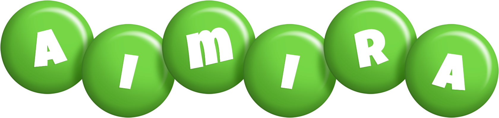 Aimira candy-green logo