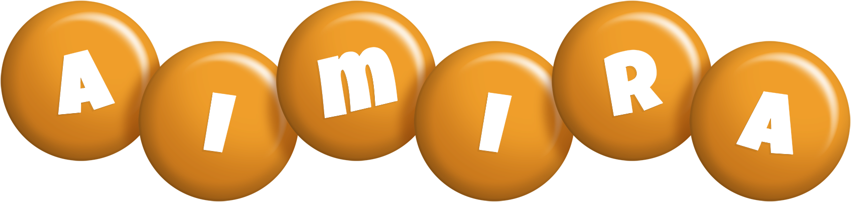 Aimira candy-orange logo