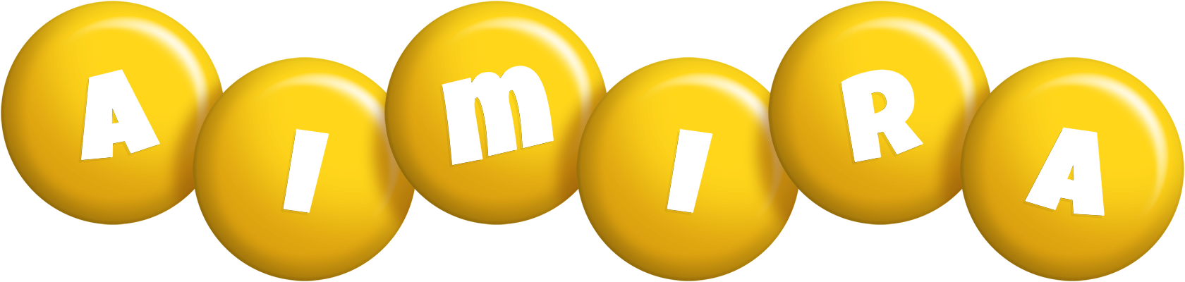 Aimira candy-yellow logo