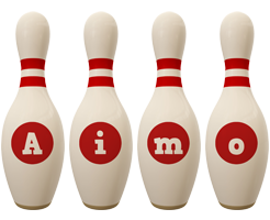 Aimo bowling-pin logo