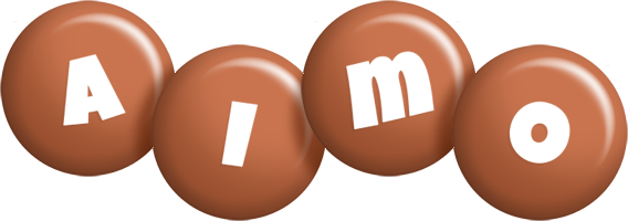 Aimo candy-brown logo