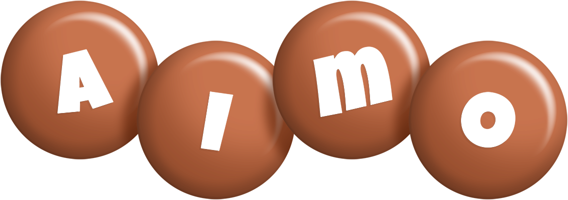 Aimo candy-brown logo