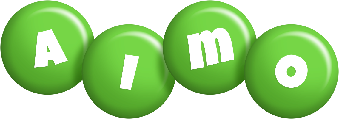 Aimo candy-green logo