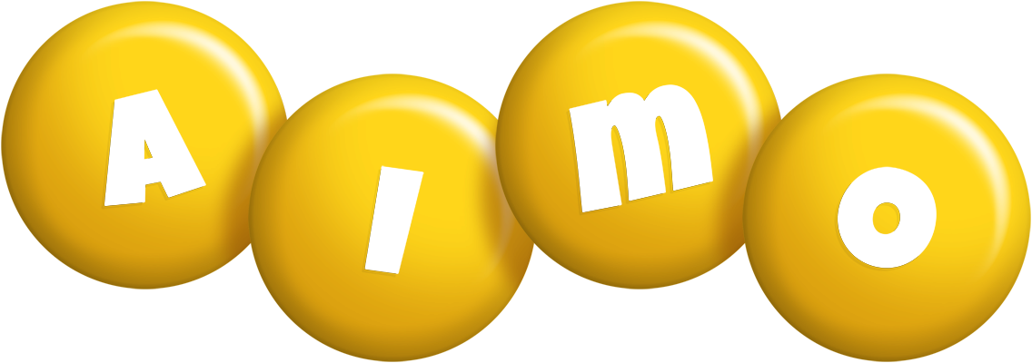 Aimo candy-yellow logo