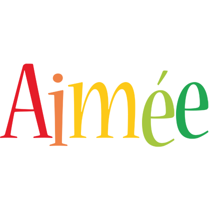 Aimée birthday logo