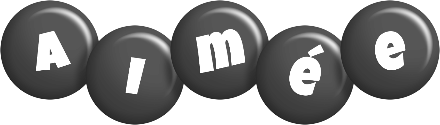 Aimée candy-black logo