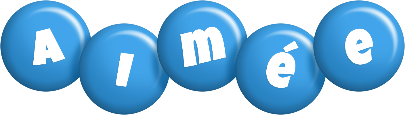 Aimée candy-blue logo