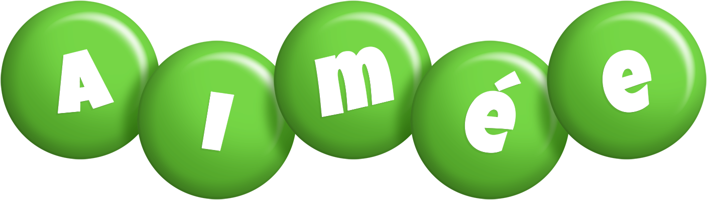 Aimée candy-green logo
