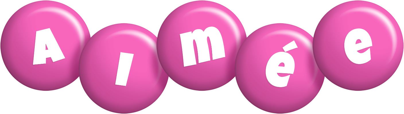 Aimée candy-pink logo