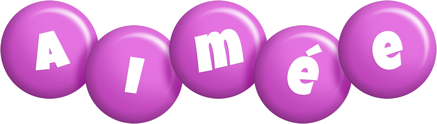 Aimée candy-purple logo