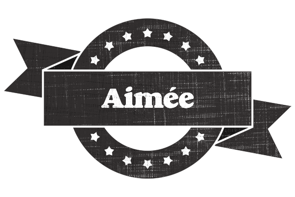 Aimée grunge logo
