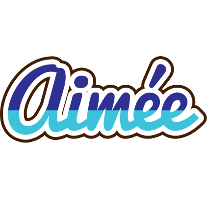 Aimée raining logo