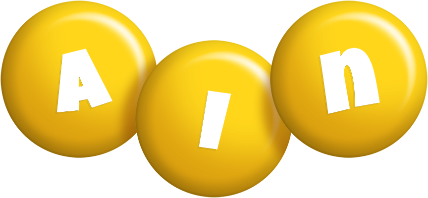 Ain candy-yellow logo