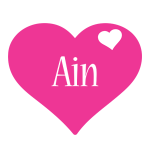 Ain love-heart logo