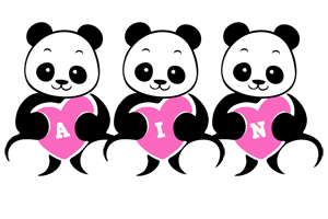 Ain love-panda logo