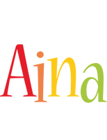 Aina birthday logo