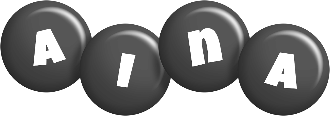 Aina candy-black logo