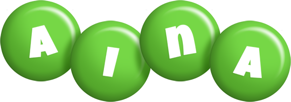 Aina candy-green logo