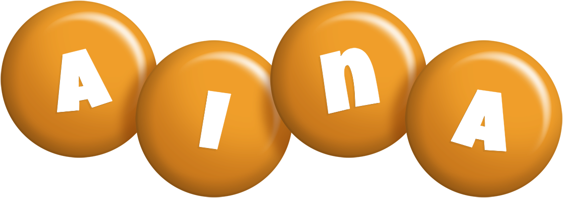 Aina candy-orange logo