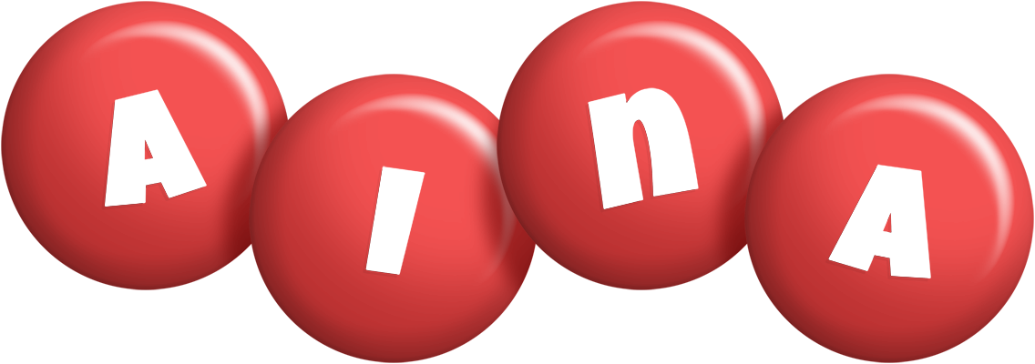 Aina candy-red logo
