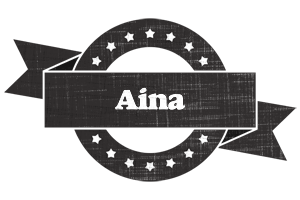 Aina grunge logo