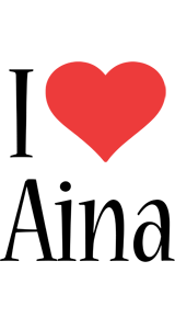 Aina i-love logo