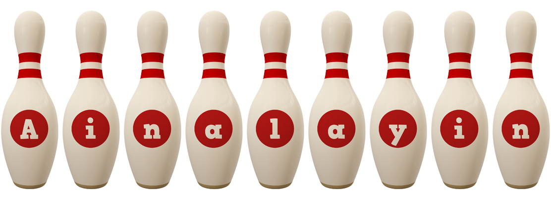 Ainalayin bowling-pin logo