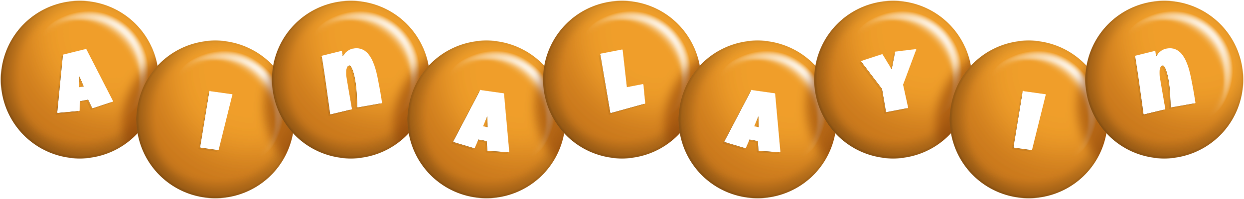Ainalayin candy-orange logo