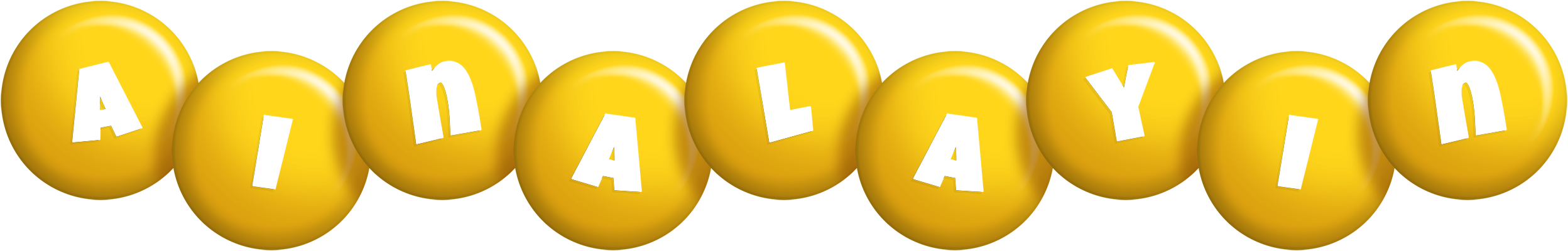 Ainalayin candy-yellow logo