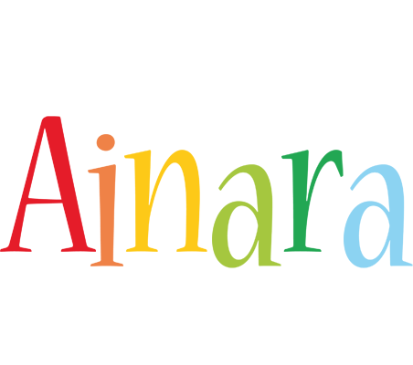 Ainara birthday logo